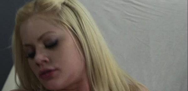  Blonde with bigtits gets a creamy facial